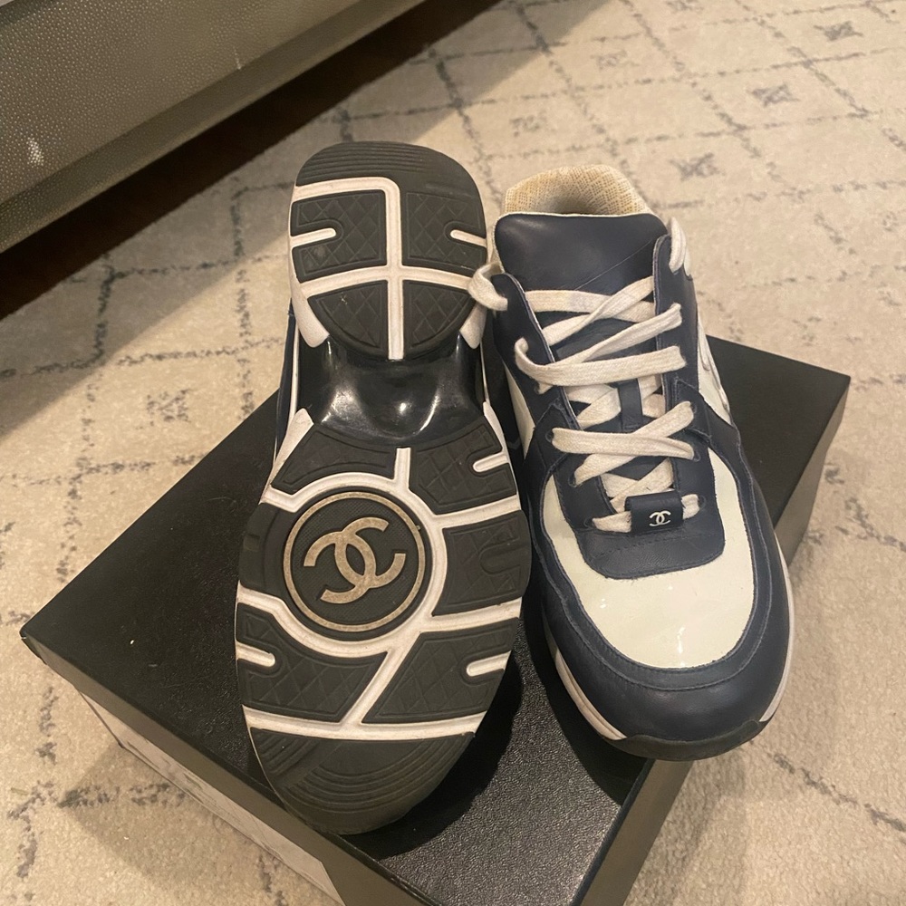 Chanel sneakers navy and blue | authentic | size 38 - Picture 5 of 6